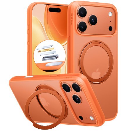 TORRAS Ostand Pro - etui do iPhone 17 Pro kompatybilne z MagSafe (energy orange)