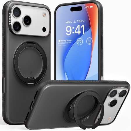 TORRAS Ostand R Fitness - etui do iPhone 17 Pro Max kompatybilne z MagSafe (black)