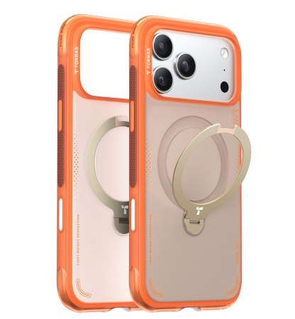 TORRAS Ostand Spin Air - etui do iPhone 17 Pro Max kompatybilne z MagSafe (horizon orange)