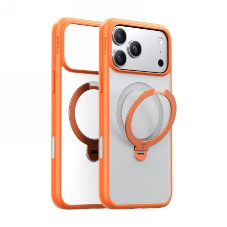 TORRAS Ostand Spin - etui do iPhone 18 Pro Max / 17 Pro Max kompatybilne z MagSafe (energy orange) [go]