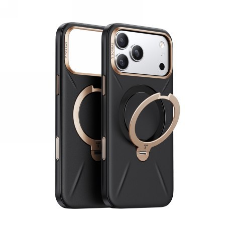 TORRAS QPro Leather - etui do iPhone 17 Pro Max kompatybilne z MagSafe (ivory black)