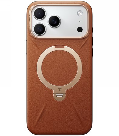 TORRAS QPro Leather - etui do iPhone 17 Pro kompatybilne z MagSafe (amber brown)