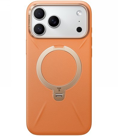 TORRAS QPro Leather - etui do iPhone 17 Pro kompatybilne z MagSafe (tarocco)