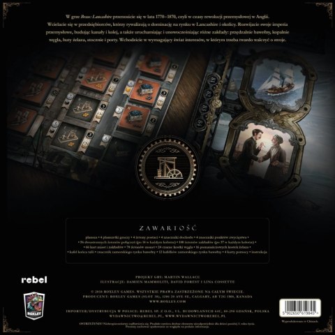 GRA PLANSZOWA BRASS LANCASHIRE deluxe - podstawa REBEL