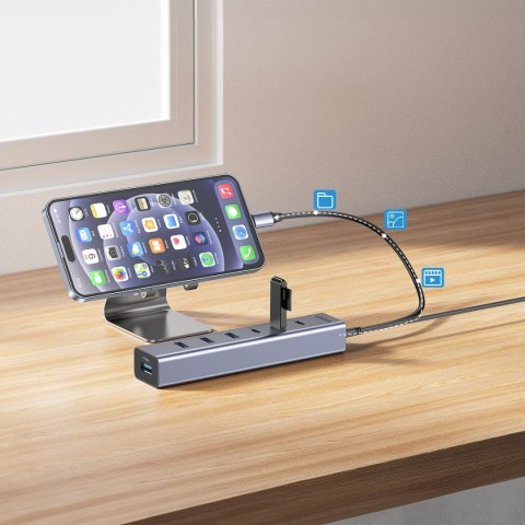 Unitek Aktywny Hub USB-C 3x USB-C 10Gbps 4x USB-A 5 Gbps z zasilaczem