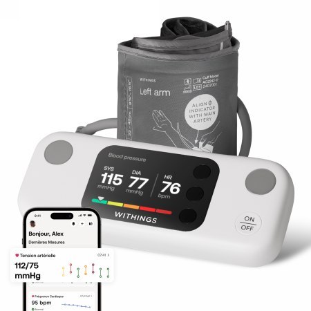 Withings BPM Vision - bezprzewodowy ciśnieniomierz z wyświetlaczem LCD 2,8" [Wyrób medyczny]