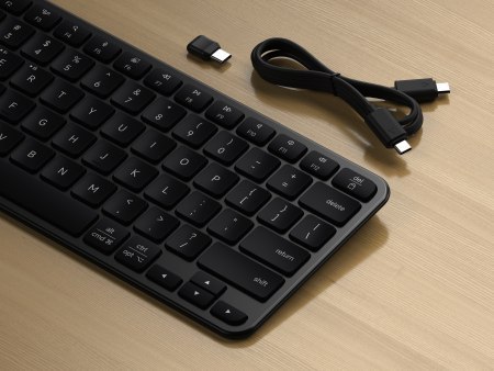 Satechi Slim EX1 - klawiatura Bluetooth do trzech urządzeń z przełącznikiem trybu Mac/Windows (space black)
