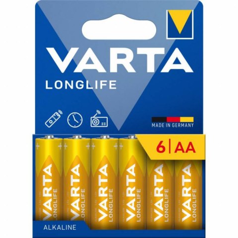 BATERIE ALKALICZNE VARTA R6 (AA) LONGLIFE 6szt NEW