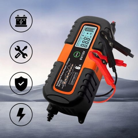 Ładowarka Prostownik Akumulatorowy Samochodowy z Funkcją Naprawy AGM 6V 12V Zenwire JMD-6S