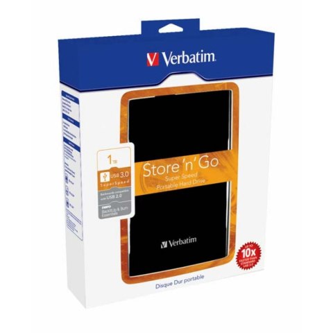 Dysk Zewnętrzny Verbatim Store N Go, 2.5", USB 3.0, 1TB czarny