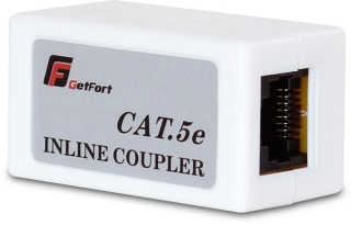 ŁĄCZNIK RJ45 GETFORT CAT.5e (beczka) RJ45-G / RJ45-G