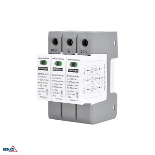 Ogranicznik przepięć 3P 8kA DC 1200V KLASY T1T2 SCHELINGER