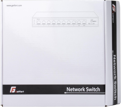 SWITCH POE GETFORT 8FE x POE + 2FE UPLINK 120W POE+