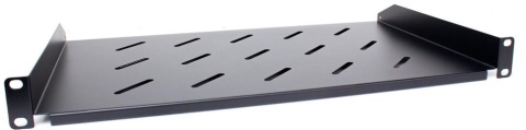 Półka rackowa uniwersalna Getfort 19 cali 1U 270mm Czarna