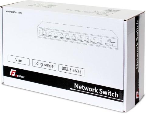 SWITCH POE GETFORT 8FE+2GE 120W