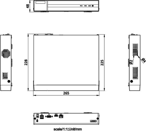 Rejestrator IP Hilook NVR-104MH-D/4P(D) 4-kanałowy 5MP PoE
