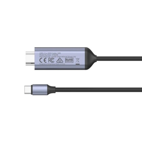Unitek Kabel USB-C do HDMI 8K | USB 4 | HDR10+ | HDCP 2.3 | 1.8m