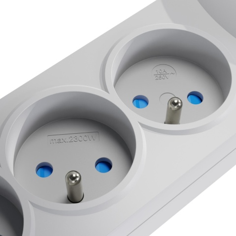 Listwa zasilająca antyprzepięciowa Getfort 5P 5m Szara USB