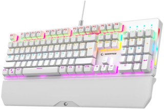 Klawiatura przewodowa Rampage KB-R86 UMBRA biały (Blue Switches)