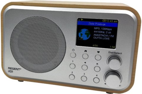Radio internetowe Ferguson Regent i101 | DAB+ | FM RDS / Akumulator 2000 mAh (Jasne Drewno)