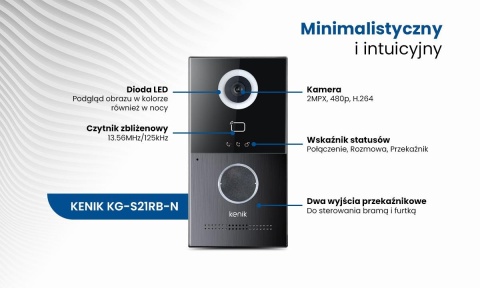 Stacja bramowa IP KENIK KG-S21RB-N