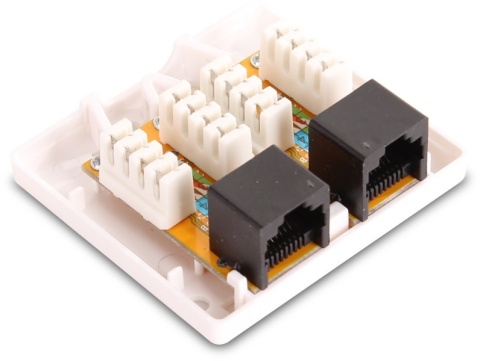 GNIAZDO NATYNKOWE GETFORT 2XRJ45 KAT.6