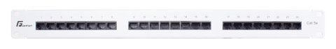 PATCH PANEL UTP CAT.5E 24 PORTY SZARY PGF-5EUTP24-B5-G GETFORT