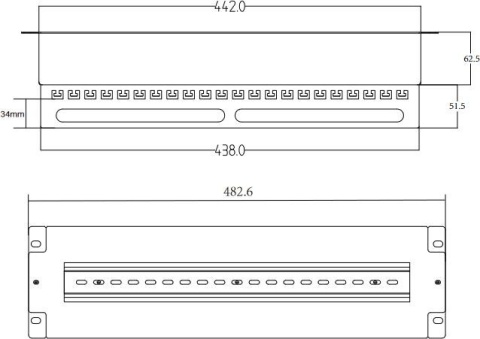 Panel dystrybucji napięć Getfort 3U 22xS