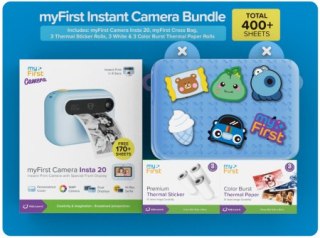 MyFirst Camera Insta 20 Bundle Set - zestaw dla dzieci z aparatem myFirst Camera Insta 20, torbą myFirst Cross Bag oraz 3 rolkam
