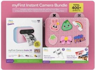 MyFirst Camera Insta 20 Bundle Set - zestaw dla dzieci z aparatem myFirst Camera Insta 20, torbą myFirst Cross Bag oraz 3 rolkam
