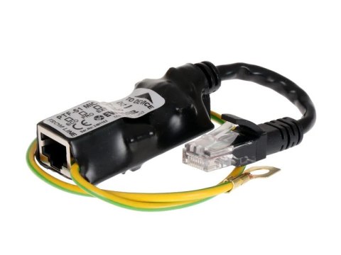 Miniaturowy ogranicznik przepięć do ochrony sieci LAN, PTF-51-ECO/PoE/Micro/T w osłonie termokurczli