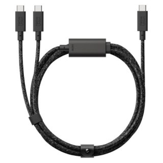 Native Union Belt Cable 2in1 - kabel USB-C - 2x USB-C , 2 m 140W (cosmos)