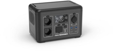 Przenośna stacja zasilania Volt Polska TRAVEL POWERBOX 1200 (600W) 512Wh