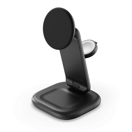 Satechi 3-in-1 Qi2 25W Foldable Charging Stand - składana ładowarka bezprzewodowa Qi2 25W do trzech urządzeń, kabel oraz adapter