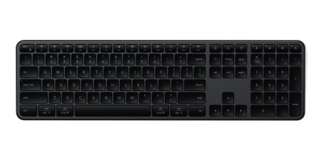 Satechi Slim EX3 Wireless - klawiatura Bluetooth do trzech urządzeń z przełącznikiem trybu Mac/Windows (space black)