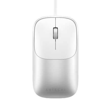 Satechi Slim LX Wired Mouse - mysz optyczna USB-A/USB-C (silver)