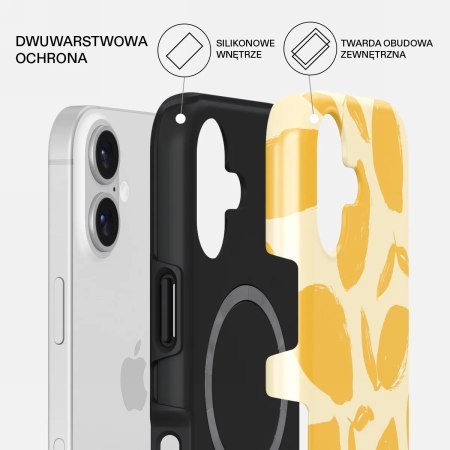 Burga Tough Magsafe - etui ochronne do iPhone 17 kompatybilne z MagSafe (lemon tart)
