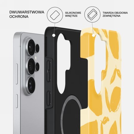 Burga Tough - etui ochronne z wbudowanym modułem magnetycznym do Samsung Galaxy S26 Ultra (lemon tart)