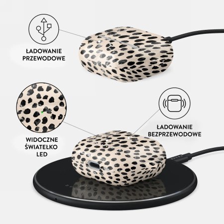Burga - obudowa ochronna do AirPods 4 (almond latte)