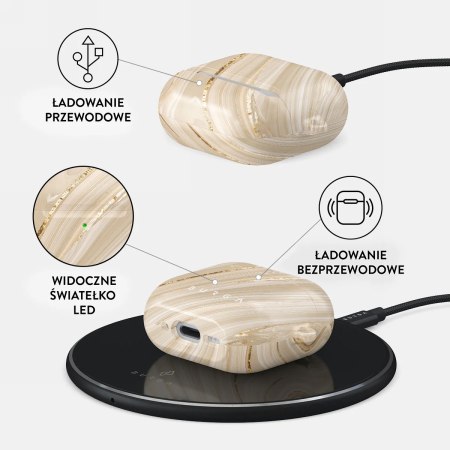 Burga - obudowa ochronna do AirPods 4 (full glam)