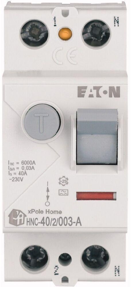 EATON WYŁĄCZNIK RÓŻNICOWOPRĄDOWY 40A 2P 2M 30MA A 6KA