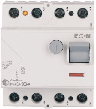 EATON WYŁĄCZNIK RÓŻNICOWOPRĄDOWY 40A 4P 4M 30MA A 6KA