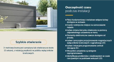 Zestaw Somfy Elixo 3S+ M IO Comfort Pack do 600kg bram przesuwnych