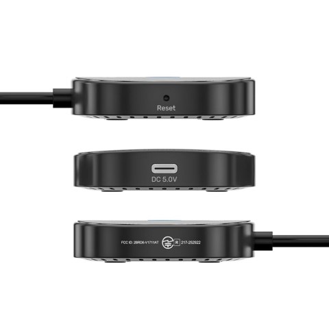 Unitek Bezprzewodowy transmiter HDMI 1080p, 1 nadajnik + 2 odbiorniki, czarny