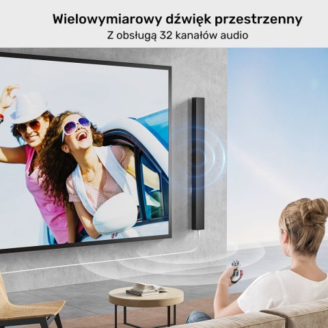 Unitek Kabel HDMI 2.1 8K HDR biały 2m