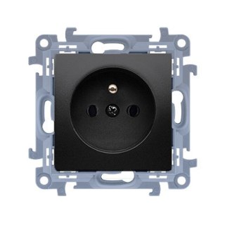 KONTAKT SIMON 10 MODUŁ CZARNY MAT GNIAZDO 1X Z/U SZYBKOZŁĄCZA 16A 250V