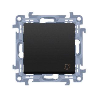 KONTAKT SIMON 10 MODUŁ CZARNY MAT PRZYCISK "DZWONEK" SAMOZACISKI 10AX 250V