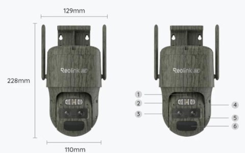 Kamera IP Reolink Trackmix Series G770 8MP LTE akomulatorowa z Panelem Solarnym