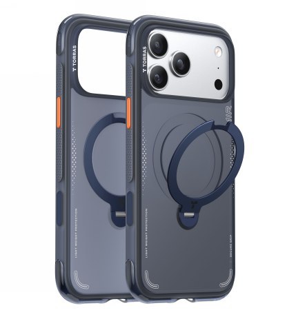 TORRAS Ostand Spin Air - etui do iPhone 17 Pro kompatybilne z MagSafe (midnight blue) [N]
