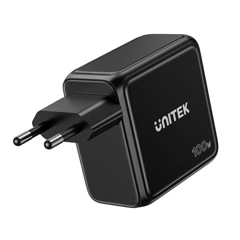 Unitek Ładowarka GaN z wyświetlaczem | 100W | 3xUSB-C | 1xUSB-A | PD3.0 | QC4.0